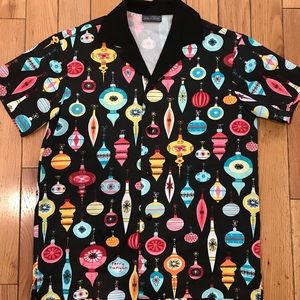 Pinup Girl Clothing Men’s Button Up Ornament Shirt